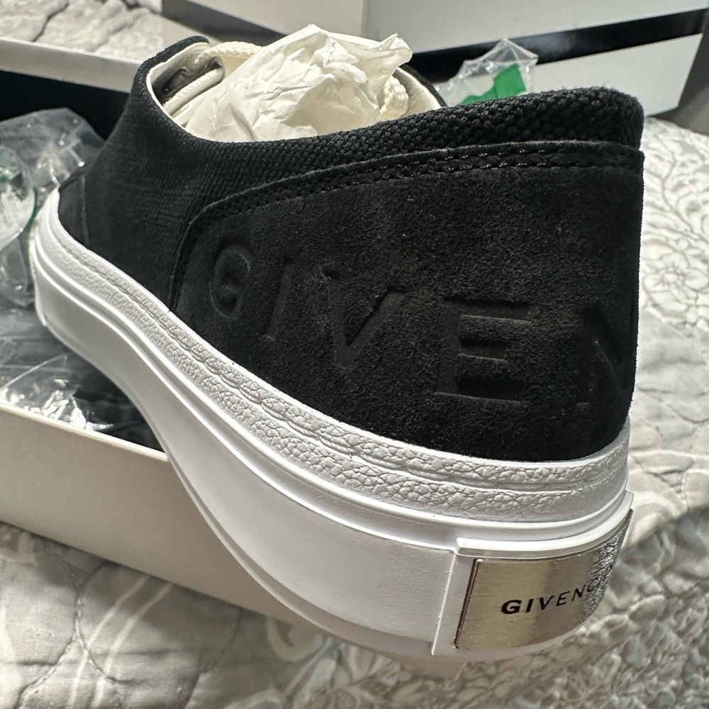 Givenchy Monochrome Sneakers with Silver Accent